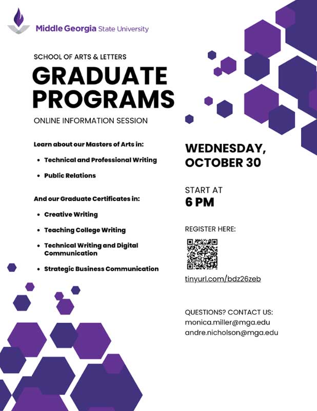 SOAL Graduate Information Session flyer.